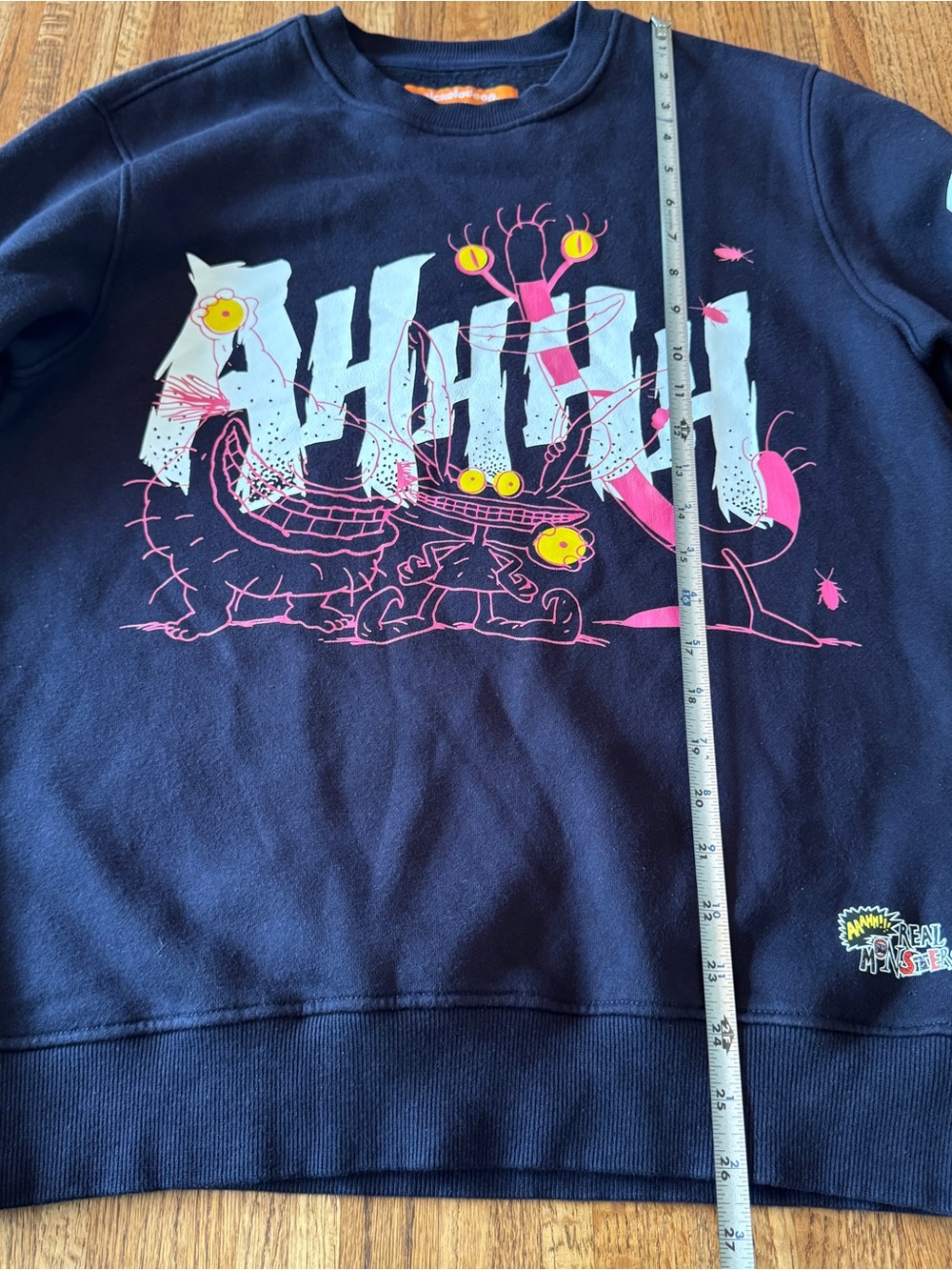 Vintage Vibes! Nickelodeon Aaahh!!! Real Monsters Graphic Crewneck Sweatshirt M - Picture 10 of 10
